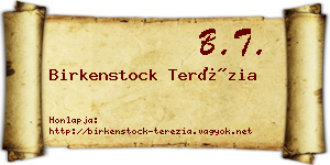 Birkenstock Terézia névjegykártya