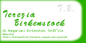 terezia birkenstock business card